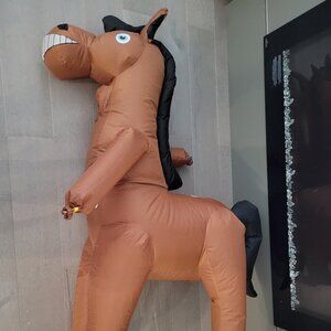 Kids inflatable costume horse